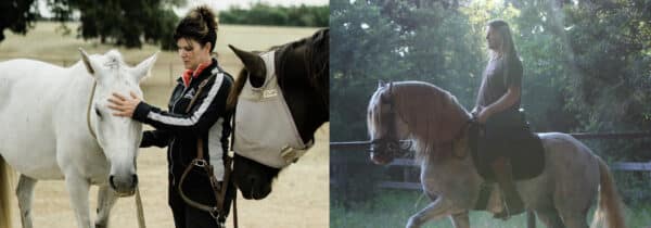 Shea Stewart and Rupert Isaacson collaborating on equine therapy techniques in a three-part series.